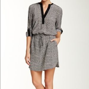 Vince Silk Drawstring Shirt Dress Size XS